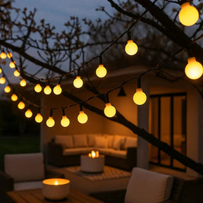 Guirlandes Lumineuses Solaire pour Jardin - Éclairage Écologique et Étanche