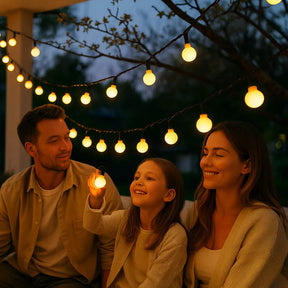 Guirlandes Lumineuses Solaire pour Jardin - Éclairage Écologique et Étanche