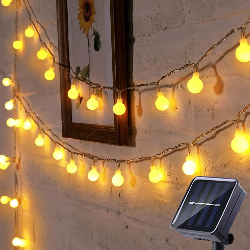 Guirlandes Lumineuses Solaire pour Jardin - Éclairage Écologique et Étanche