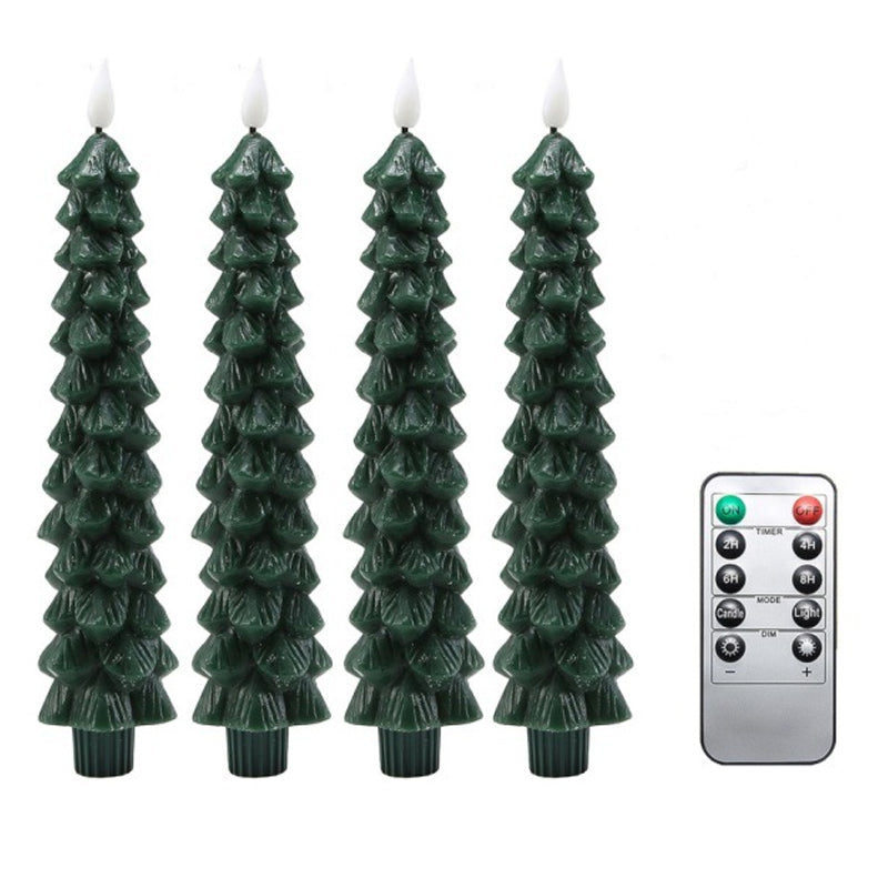 Bougies LED Décoratives pour Sapin - Ambiance Festive et Sécurisée