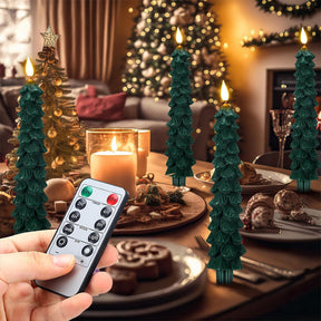 Bougies LED Décoratives pour Sapin - Ambiance Festive et Sécurisée