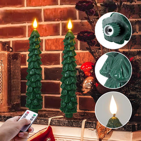 Bougies LED Décoratives pour Sapin - Ambiance Festive et Sécurisée