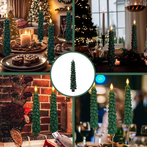 Bougies LED Décoratives pour Sapin - Ambiance Festive et Sécurisée