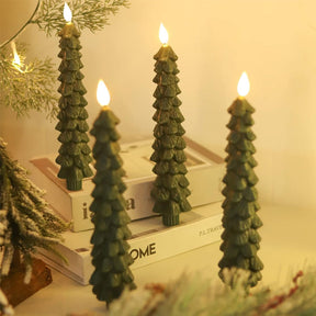 Bougies LED Décoratives pour Sapin - Ambiance Festive et Sécurisée
