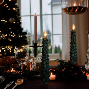 Bougies LED Décoratives pour Sapin - Ambiance Festive et Sécurisée