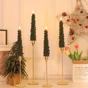 Bougies LED Décoratives pour Sapin - Ambiance Festive et Sécurisée