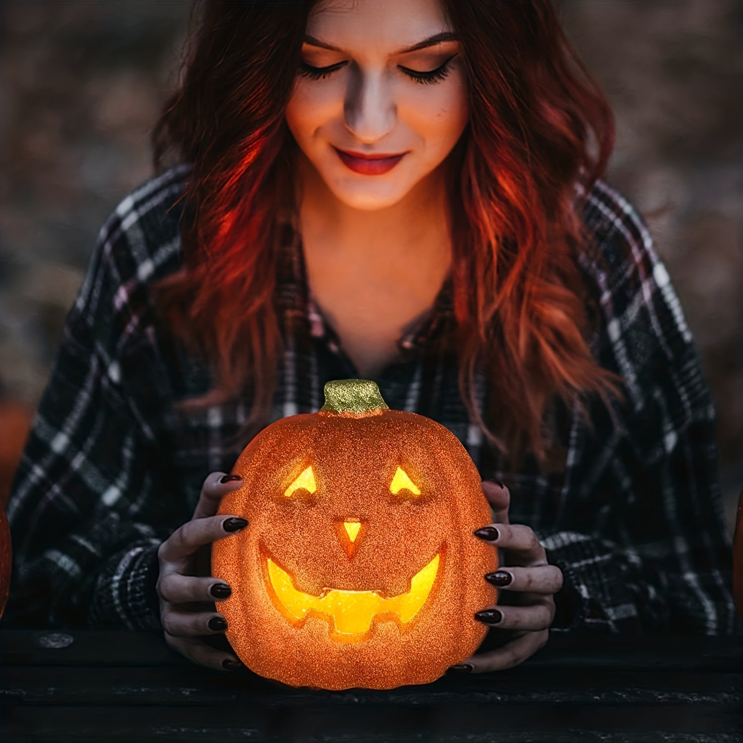 Citrouille Lumineuse Halloween - Décoration Alimentée par Piles et Durable