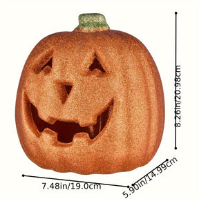Citrouille Lumineuse Halloween - Décoration Alimentée par Piles et Durable