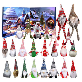 Calendrier de l'Avent en Peluche - 24 Gnomes Uniques pour Noël