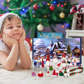 Calendrier de l'Avent en Peluche - 24 Gnomes Uniques pour Noël