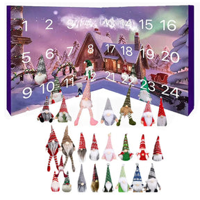 Calendrier de l'Avent en Peluche - 24 Gnomes Uniques pour Noël