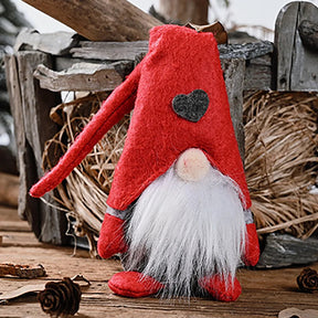 Gnome de Noël en Peluche - Décoration Joyeuse pour Maison et Bureau