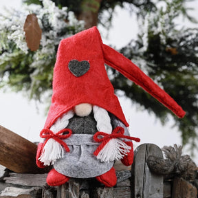Gnome de Noël en Peluche - Décoration Joyeuse pour Maison et Bureau