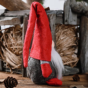 Gnome de Noël en Peluche - Décoration Joyeuse pour Maison et Bureau