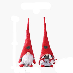 Gnome de Noël en Peluche - Décoration Joyeuse pour Maison et Bureau