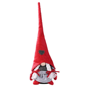 Gnome de Noël en Peluche - Décoration Joyeuse pour Maison et Bureau