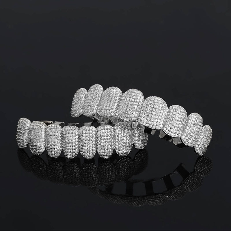 Grillz Hip-Hop Amovibles en Or - Style Audacieux pour Fêtes et Concerts