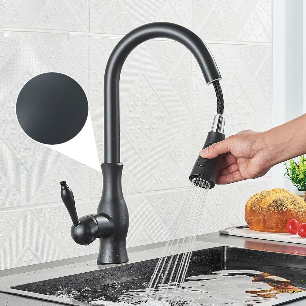 Robinet de Cuisine en Laiton Doré - Élégance et Fonctionnalité pour Cuisine Moderne