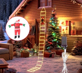 Guirlande de Noël Santa - Éclairage LED Élégant et Magique