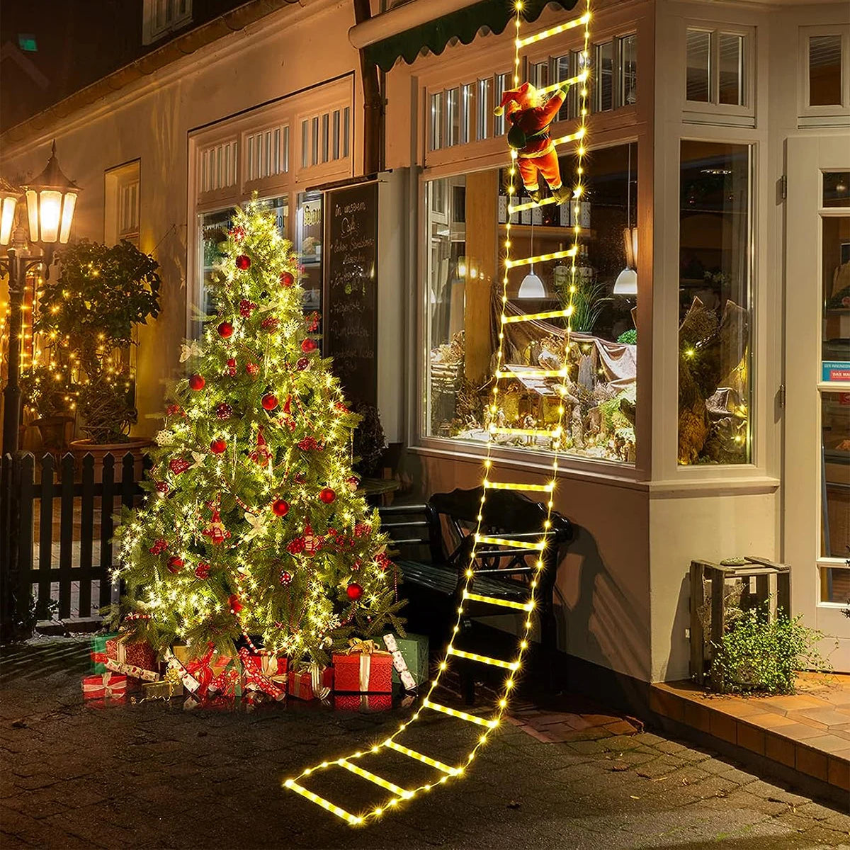 Guirlande de Noël Santa - Éclairage LED Élégant et Magique