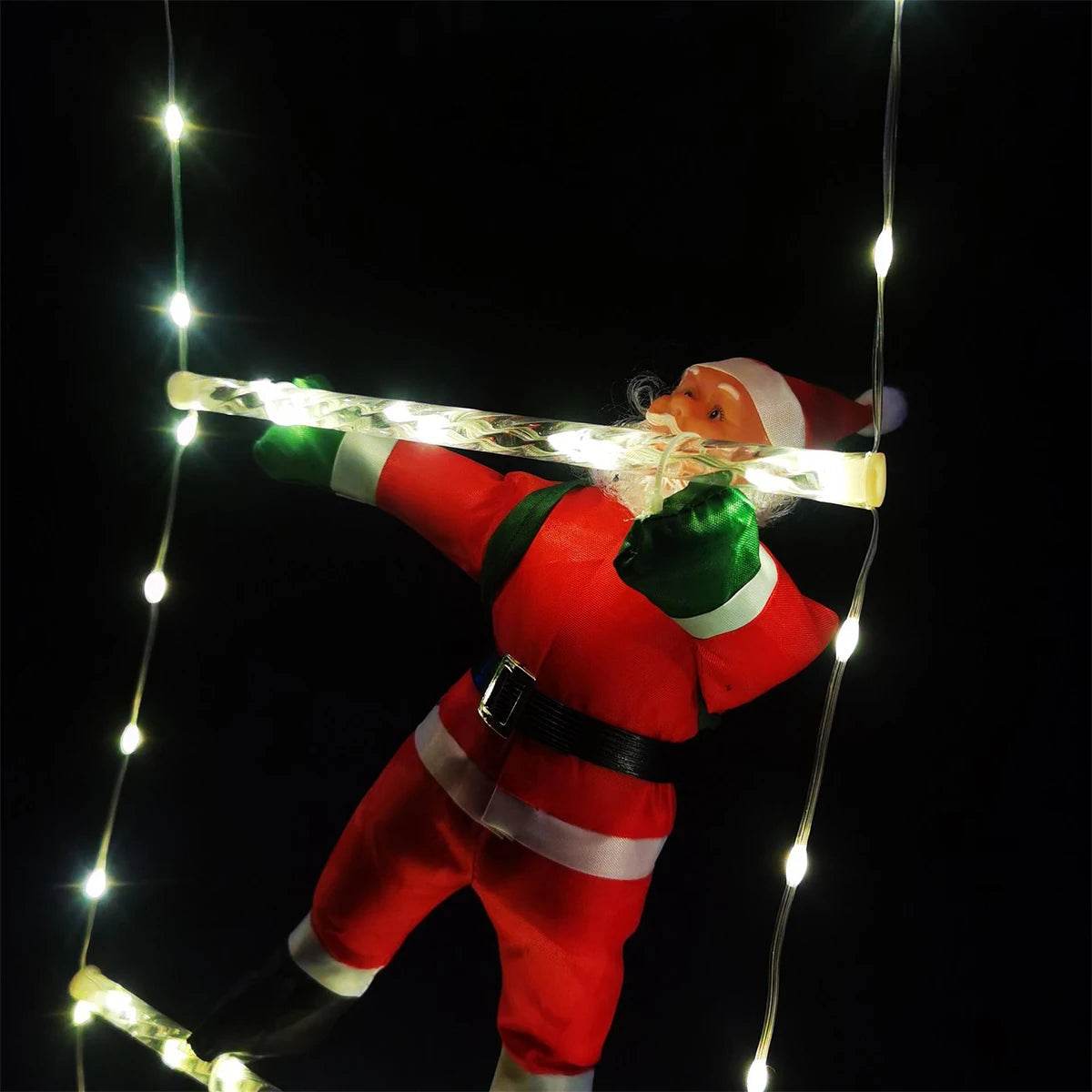 Guirlande de Noël Santa - Éclairage LED Élégant et Magique