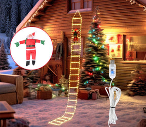 Guirlande de Noël Santa - Éclairage LED Élégant et Magique
