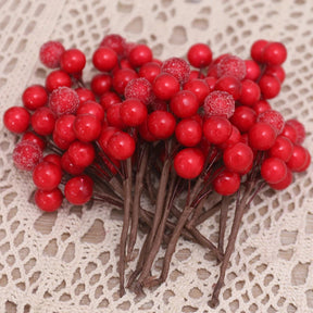 Décorations d'Arbre de Noël Dorées - Ensemble Luxueux de 10 Bouquets