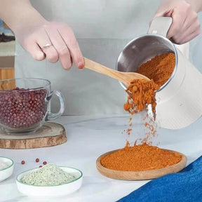 Moulin à Grains Électrique Compact - Farine Fraîche et Nutritive à Domicile
