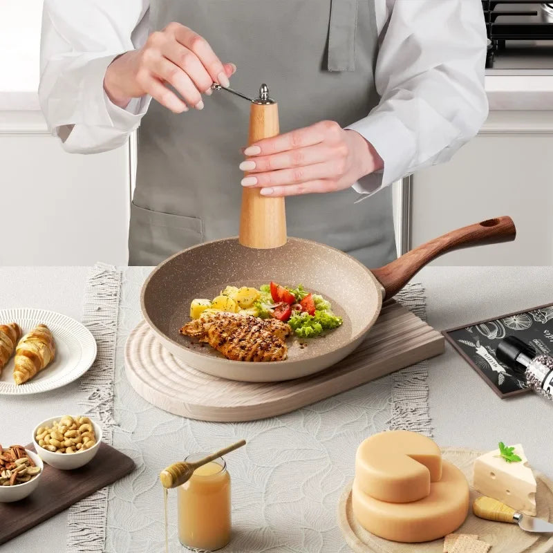 Poêle Antiadhésive en Aluminium - Cuisine Facile et Pratique au Quotidien