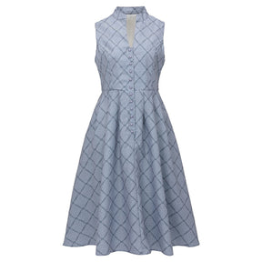 Robe Dirndl Grise Élégante - Style Traditionnel avec Tablier pour Oktoberfest