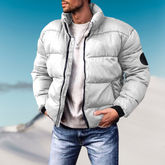 Veste Puffer Isolée pour Hommes - Style Moderne et Confort en Hiver