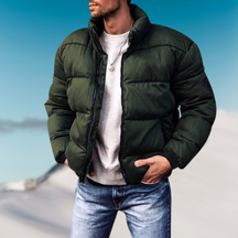 Veste Puffer Isolée pour Hommes - Style Moderne et Confort en Hiver