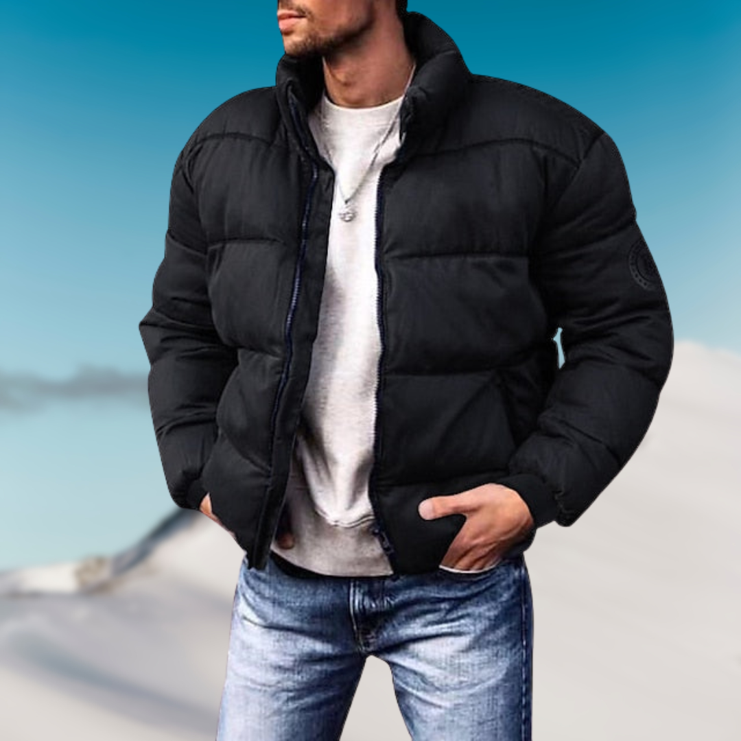 Veste Puffer Isolée pour Hommes - Style Moderne et Confort en Hiver