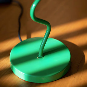 Lampe de Table en Damier Vert - Élégance Rétro et Lumière Chaleureuse