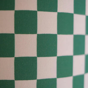 Lampe de Table en Damier Vert - Élégance Rétro et Lumière Chaleureuse