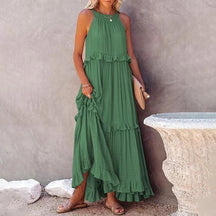 Robe Maxi Élégante à Couches - Style Flatteur pour Toutes les Occasions