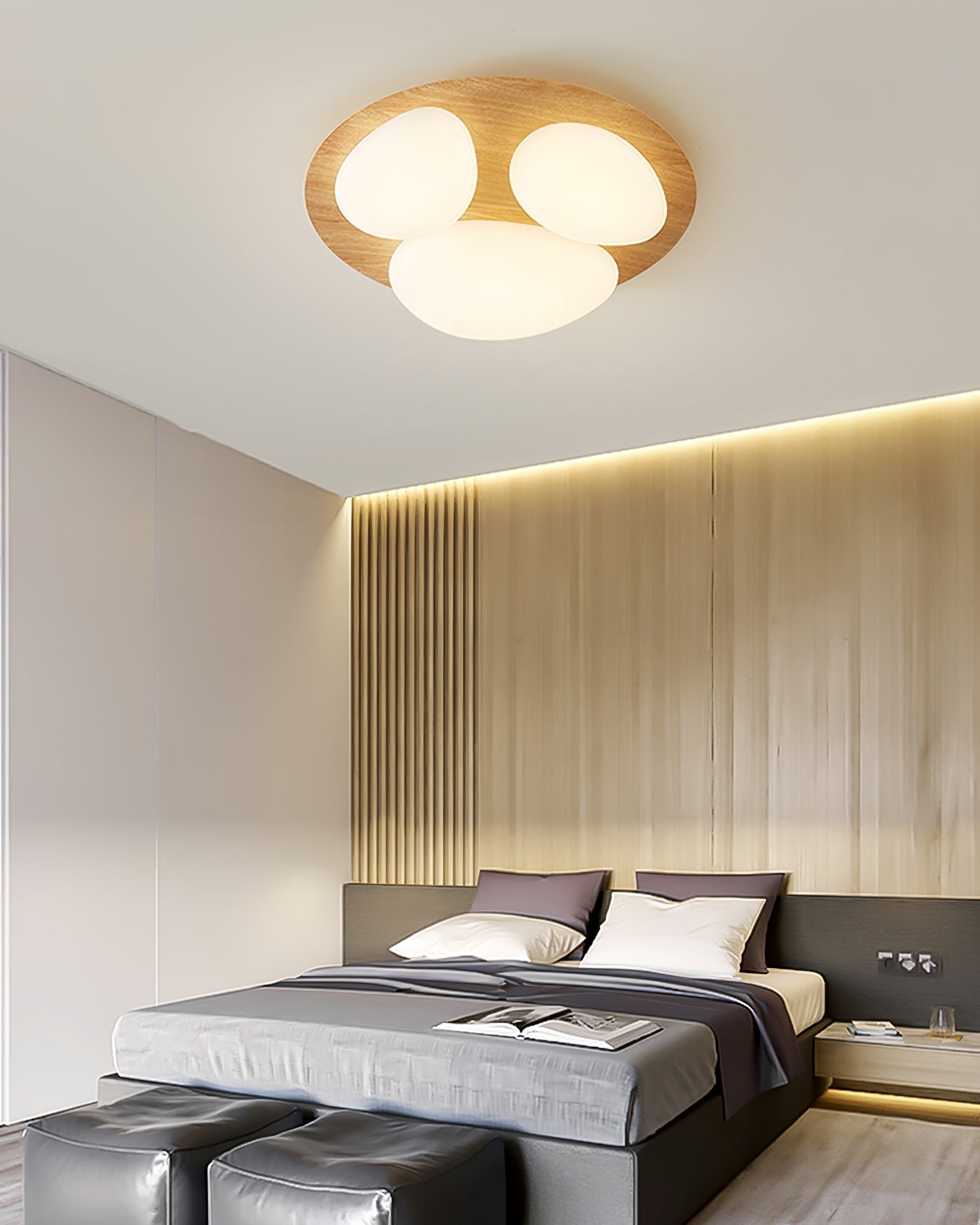 Plafonnier LED Minimaliste - Éclairage Homogène et Ambiance Chaleureuse