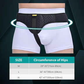 Ceinture Hernie Inguinale Ajustable - Soutien Doux et Confort Quotidien