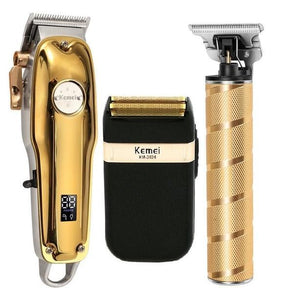 Kit de Tondeuse à Cheveux 3-en-1 - Toilettage Professionnel et Précis à Domicile