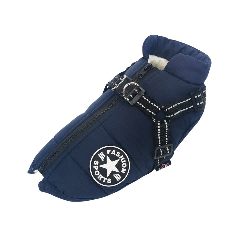Manteau pour Chien Isolé avec Harnais - Protection et Confort par Tous les Temps