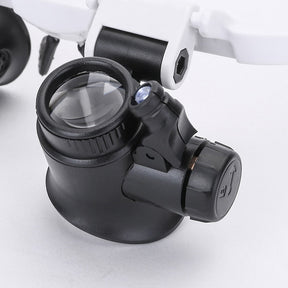 Lunettes de Grossissement LED Ajustables - Grossissement 8x, 15x et 23x