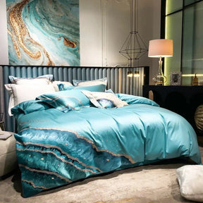 Housse de Couette en Coton Égyptien - Luxe Respirant et Confort Optimal