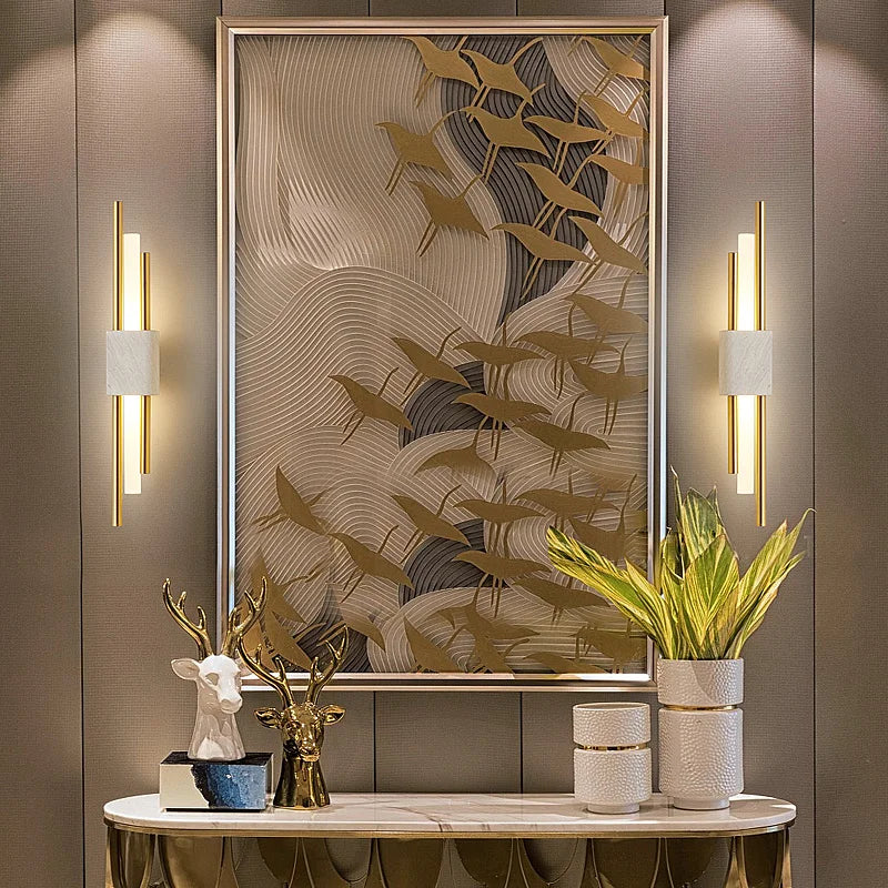 Applique Murale en Marbre LED - Éclairage Élégant et Énergétiquement Efficace