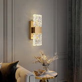 Applique Murale Minimaliste en Cristal - Luxe et Éclairage Ajustable pour Intérieur