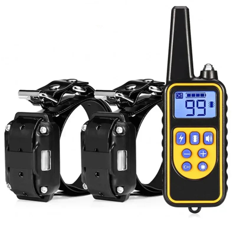 Collier de Dressage Étanche pour Chien - Batterie Rechargeable et Télécommande Longue Portée