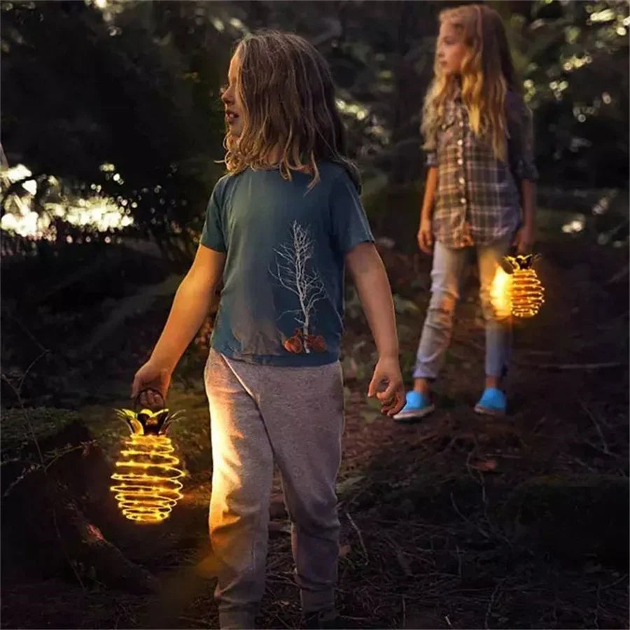 Lumière Solaire Ananas - Lampe Étanche avec Contrôle Intelligent