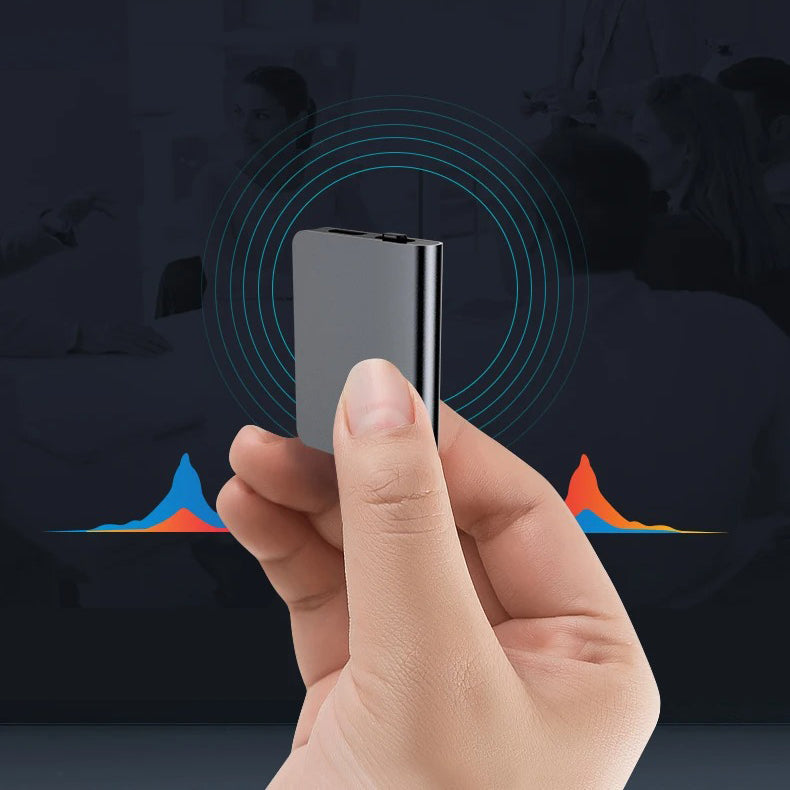 Enregistreur Vocal Compact - Ultra-Fin avec 50 Heures d'Autonomie