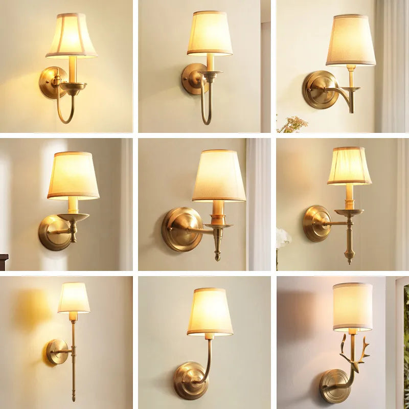 Applique Murale en Cuivre - Design Élégant avec Lumière Douce