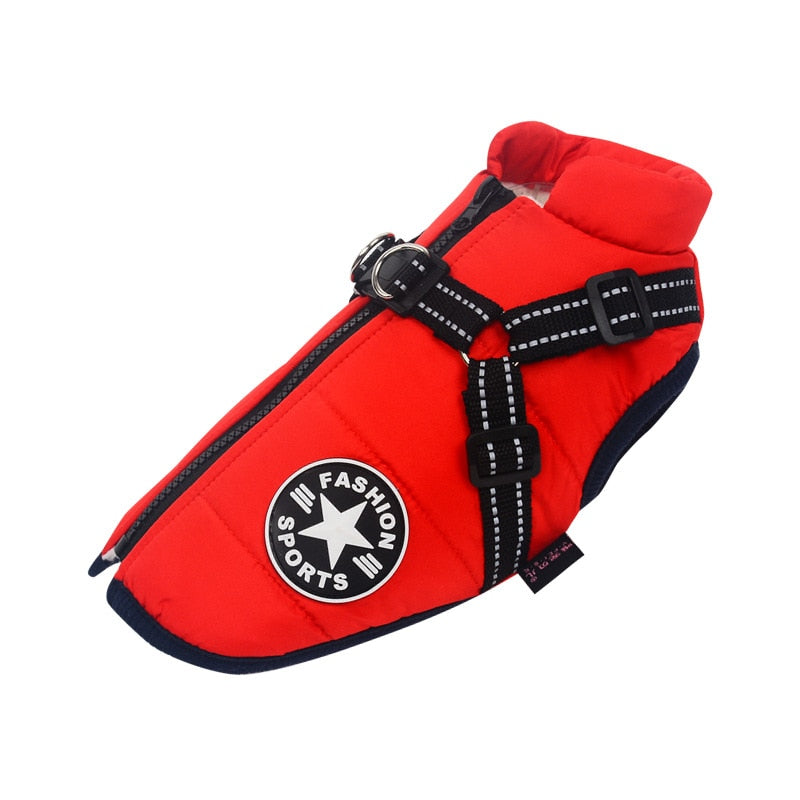 Manteau pour Chien Isolé avec Harnais - Protection et Confort par Tous les Temps