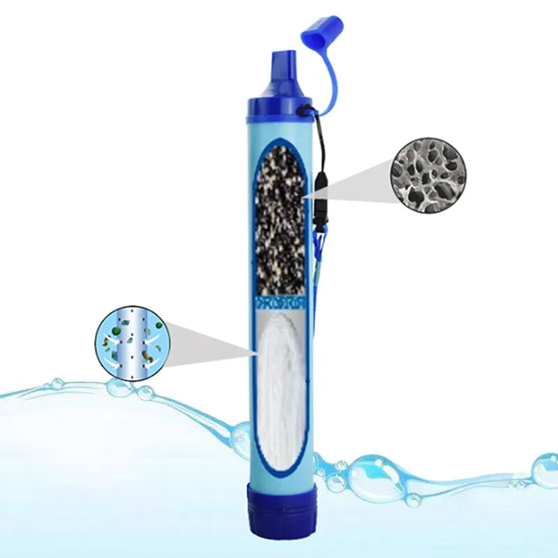 Filtre à Eau Portable pour Survie - Filtration Avancée et Utilisation Facile